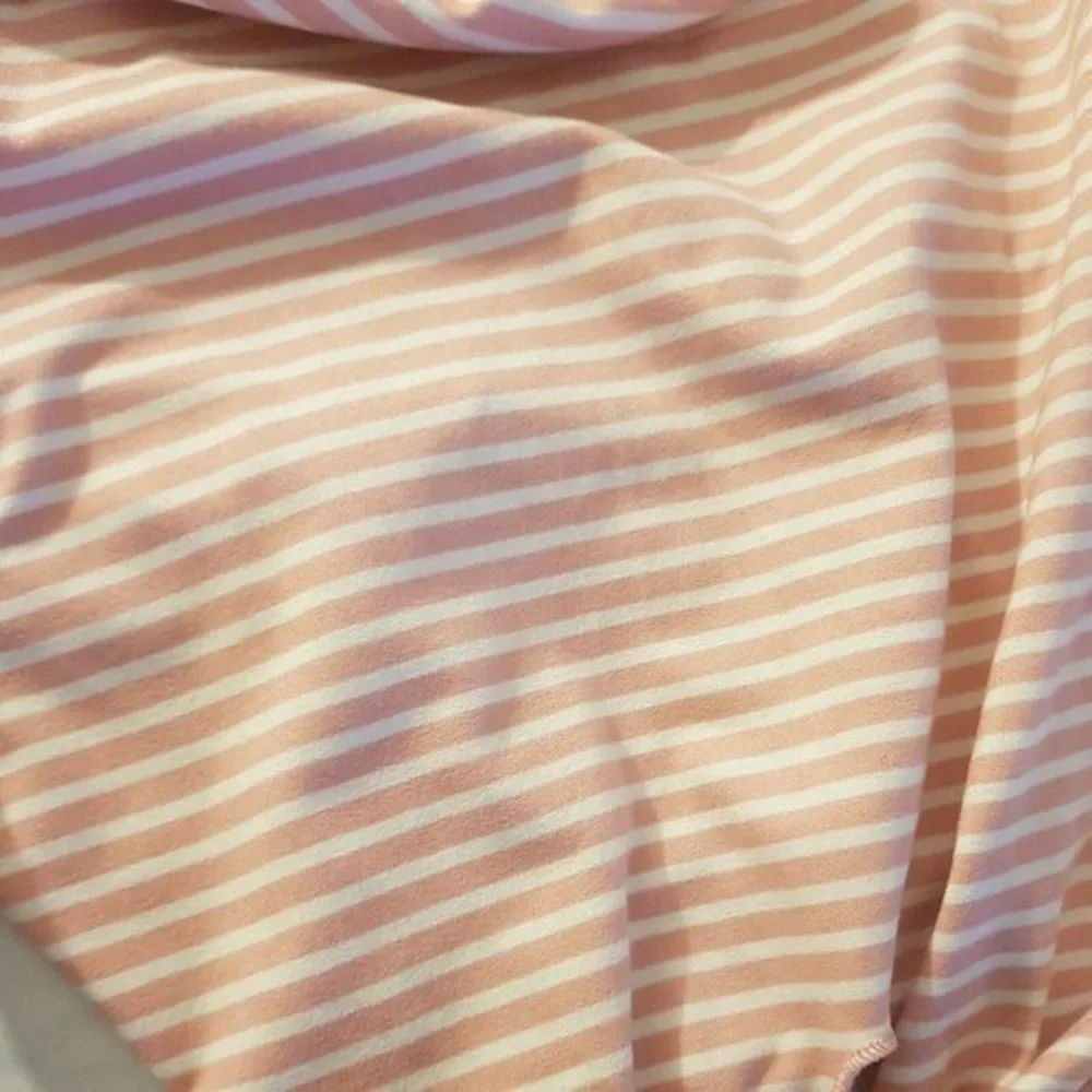Lily Bleu Girls Shirt Blouse Multicolored  Stripes Size Large Size 14 Tied front